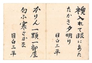 Nakamura Takeshi / Haiku