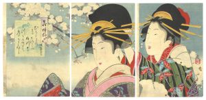 清親「花模様　文化ノ頃」