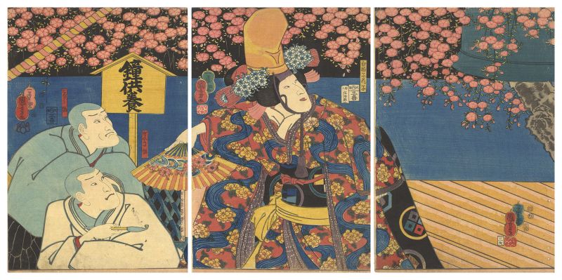 Kuniyoshi “Kabuki Play: Sumidagawa Tsui no Kagamon”