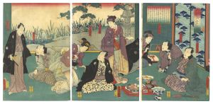 豊国三代「再松島江戸花向」