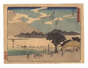 広重初代「東海道五拾三次　沼津」