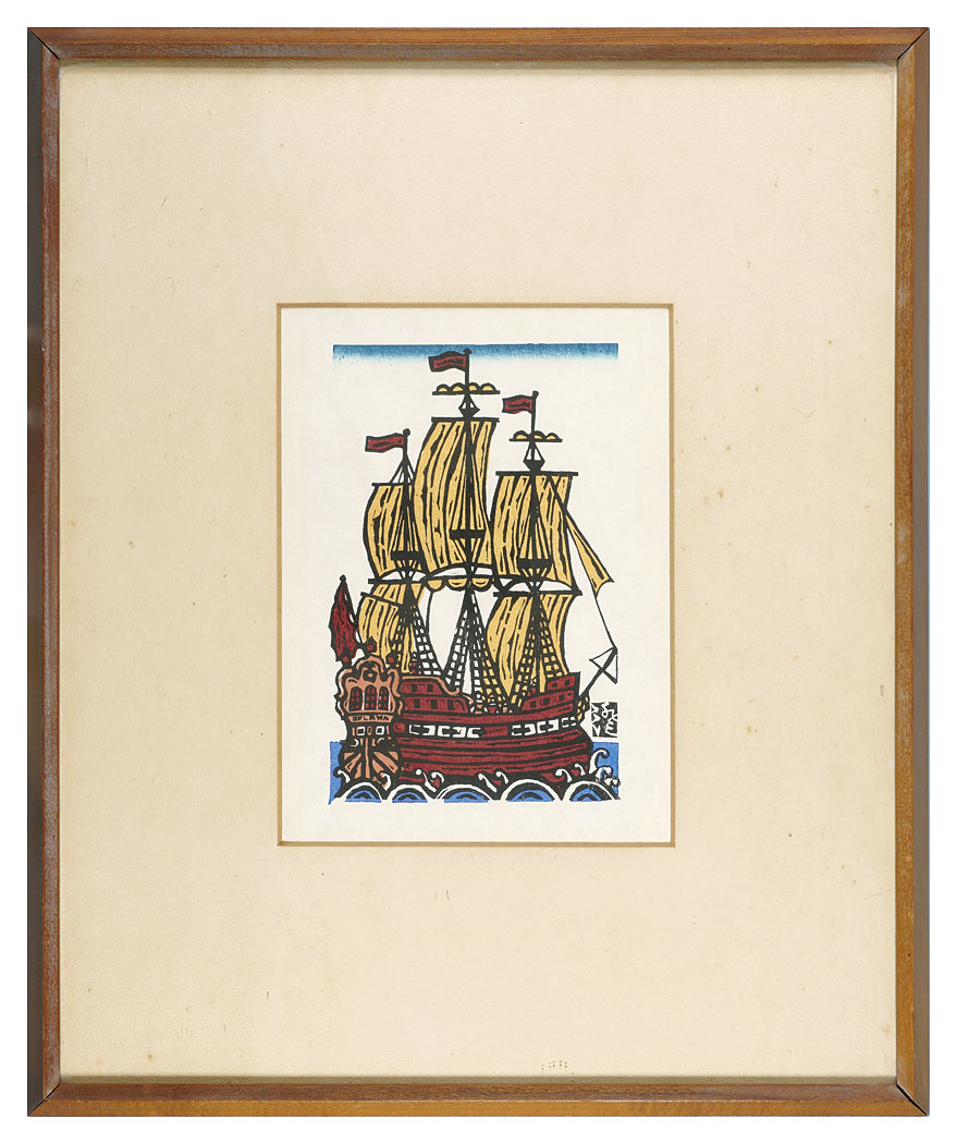 Kawakami Sumio “Southern Barbarian Boat A”