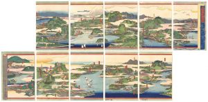 広重二代「東海道五十三次一覧」