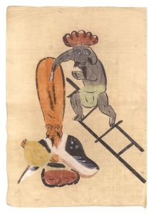 作者不詳「大津絵　長頭翁」