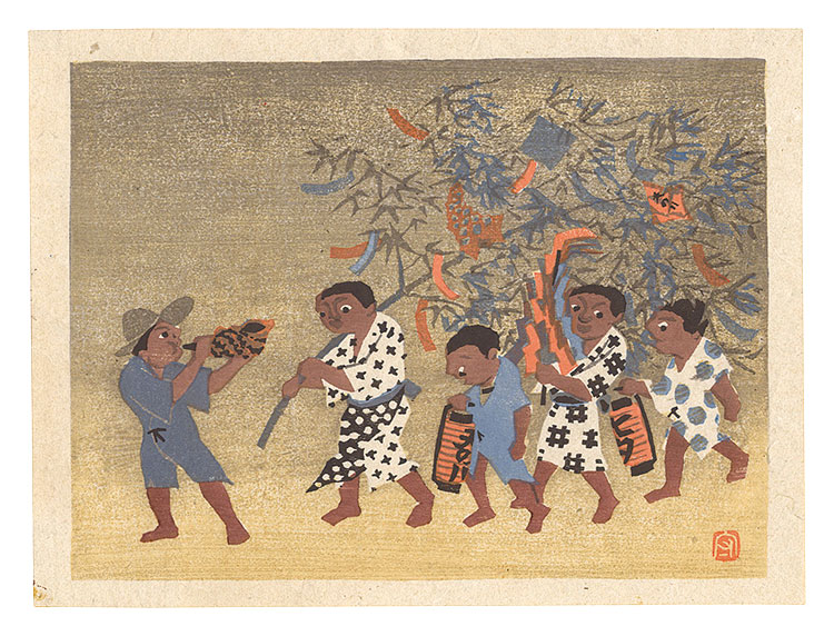 Mori Doshun “Folk Customs of Japan / Tanabata Festival in Hida”