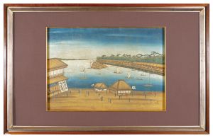 作者不詳「品川より高輪を望む」