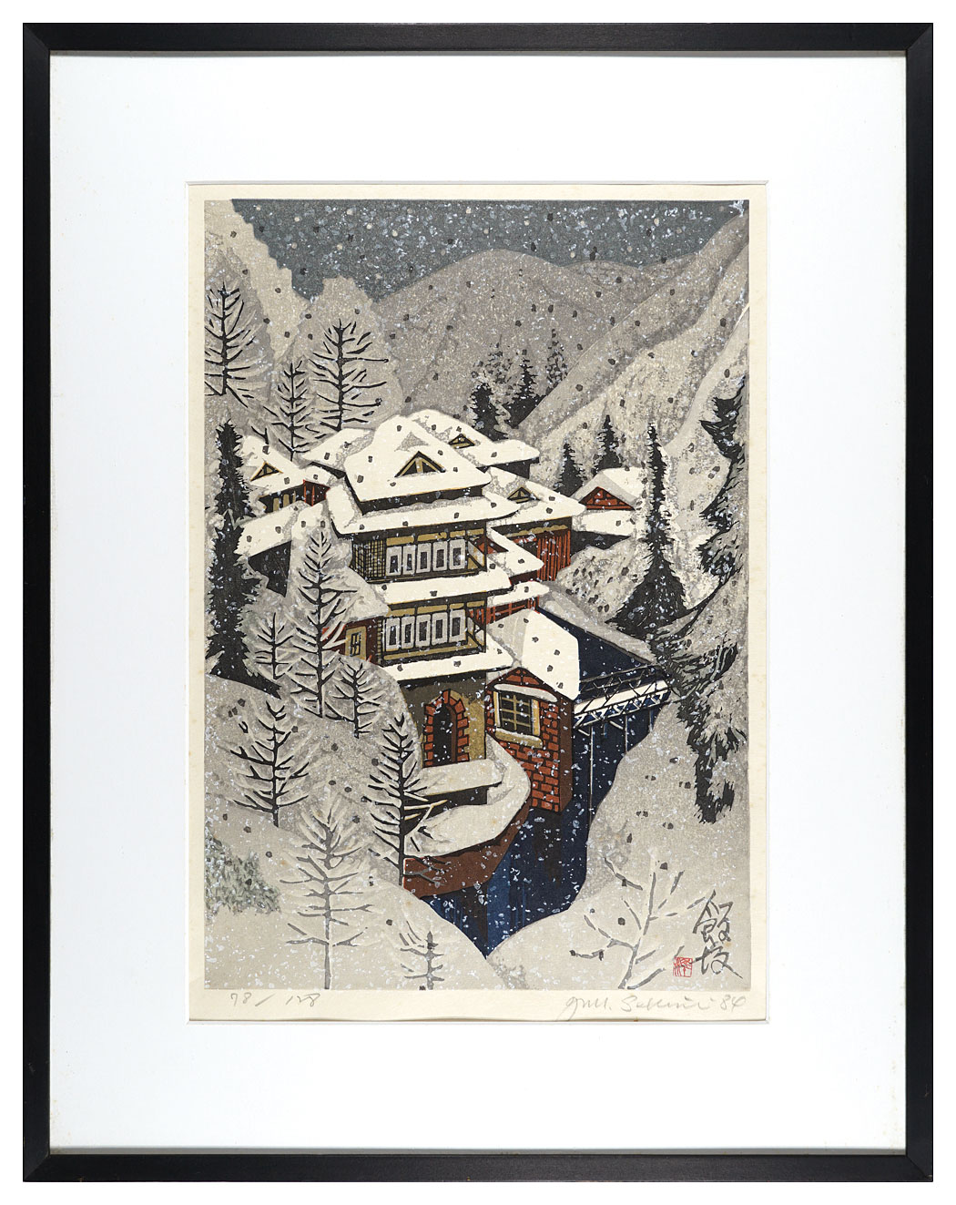 Sekino Junichiro “Oku-no-hosomichi:prints / Iizaka(Anahara)”