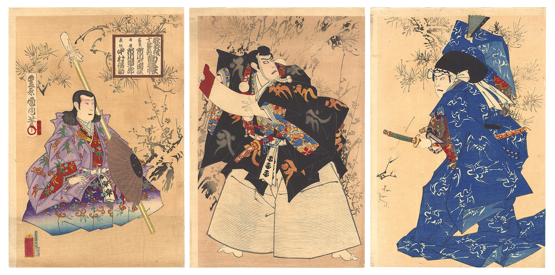 Kunichika “Eighteen Famous Kabuki Plays / Kanjincho”