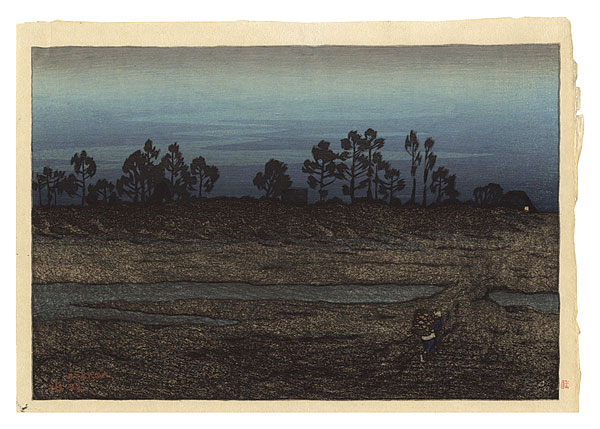 Ito Shinsui “Evening at Tamagawa Riverbed”