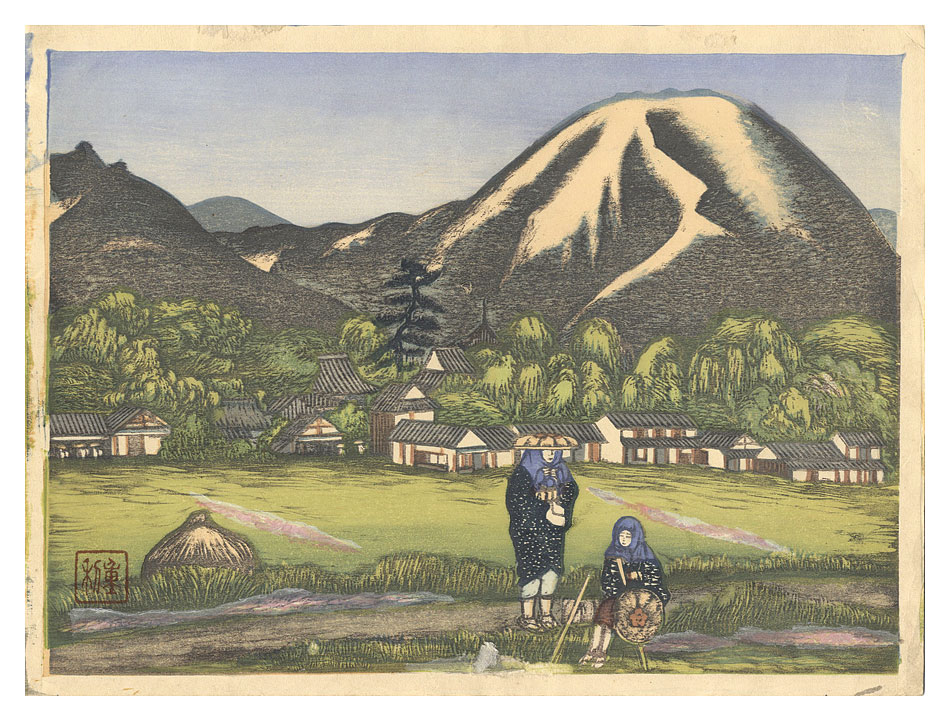 Ishizaki Shigetoshi “Illustrations of Famous Places in Matsuyama / Ishite”