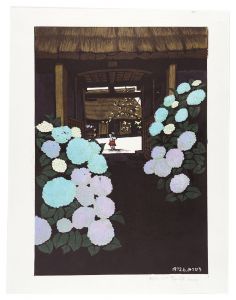 Unno Mitsuhiro / Gate with Hydrangea