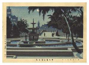 Asano Takeji / New Views of Osaka / Nakanoshima Park on a Moonlit Night