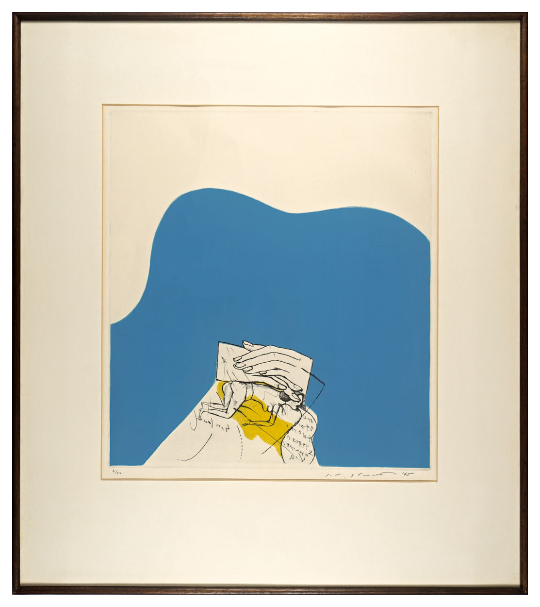 池田満寿夫「青い衣裳」