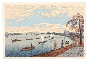 Asano Takeji / Famous Places in Tokyo / The Sumida River in Early Autumn