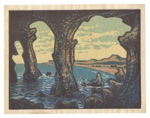 Katsuhira Tokushi / New One Hundred Views of Japan / No. 9: Oga Peninsula (Akita Prefecture)