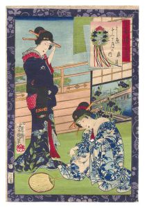 芳幾「よし原十二ヶ月の内　皐月 五勢楼元春」