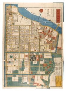 Map of Honjo, Revised from Kaei edition