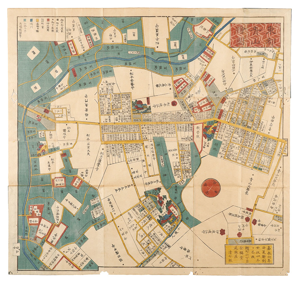 作者不詳「東都青山絵図」