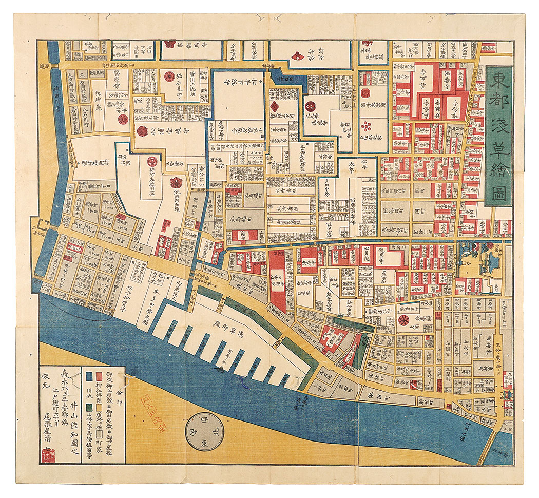 Iyama Yoshitomo “Map of Asakusa in the Eastern Capital”