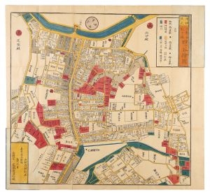 Map of Yotsuya around Sendagaya and Samegahashi, Expanded and Revised