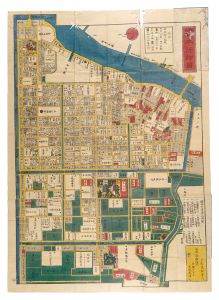 Map of Honjo, Revised from Kaei edition