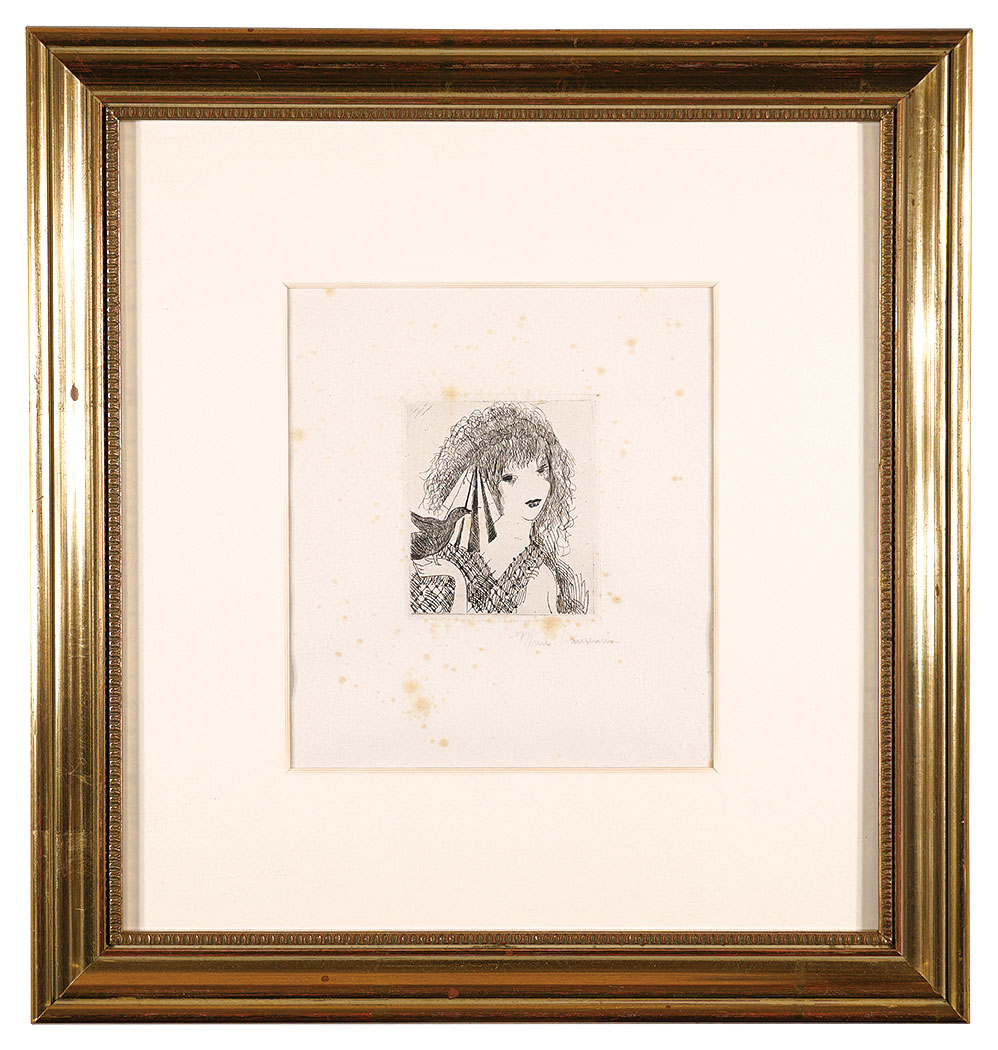 Marie Laurencin “Fil de reve L'EVENTAIL DE MARIE LAURENCIN:La rue Soufflot”