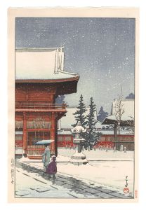 根津権現の雪