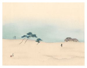 Takeuchi Seiho / THE LOYAL RONINS / Morning Moon at Suma