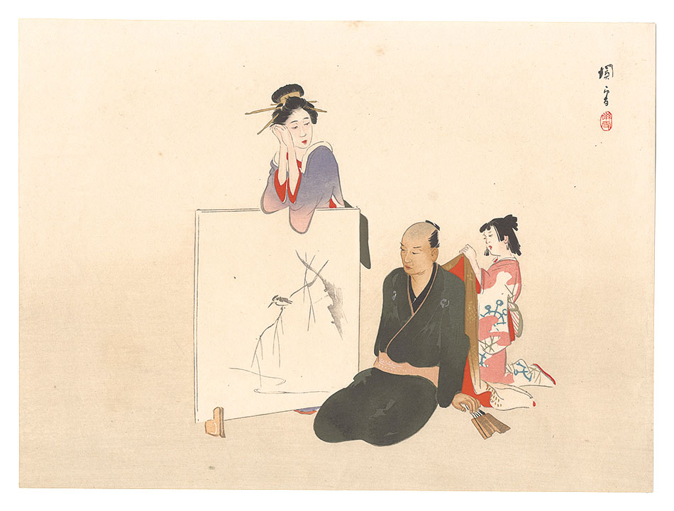 Hashimoto Kansetsu “THE LOYAL RONINS / Countryside Scene 3”