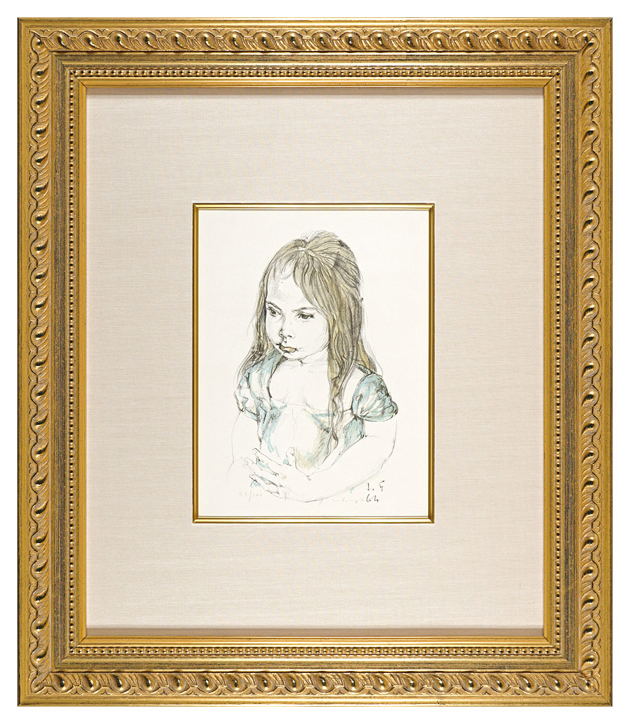 藤田嗣治（レオナール・フジタ）「少女の肖像」