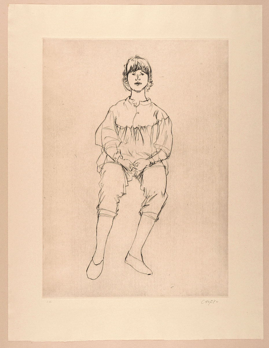 Sato Churyo “Girl sitting facing front”