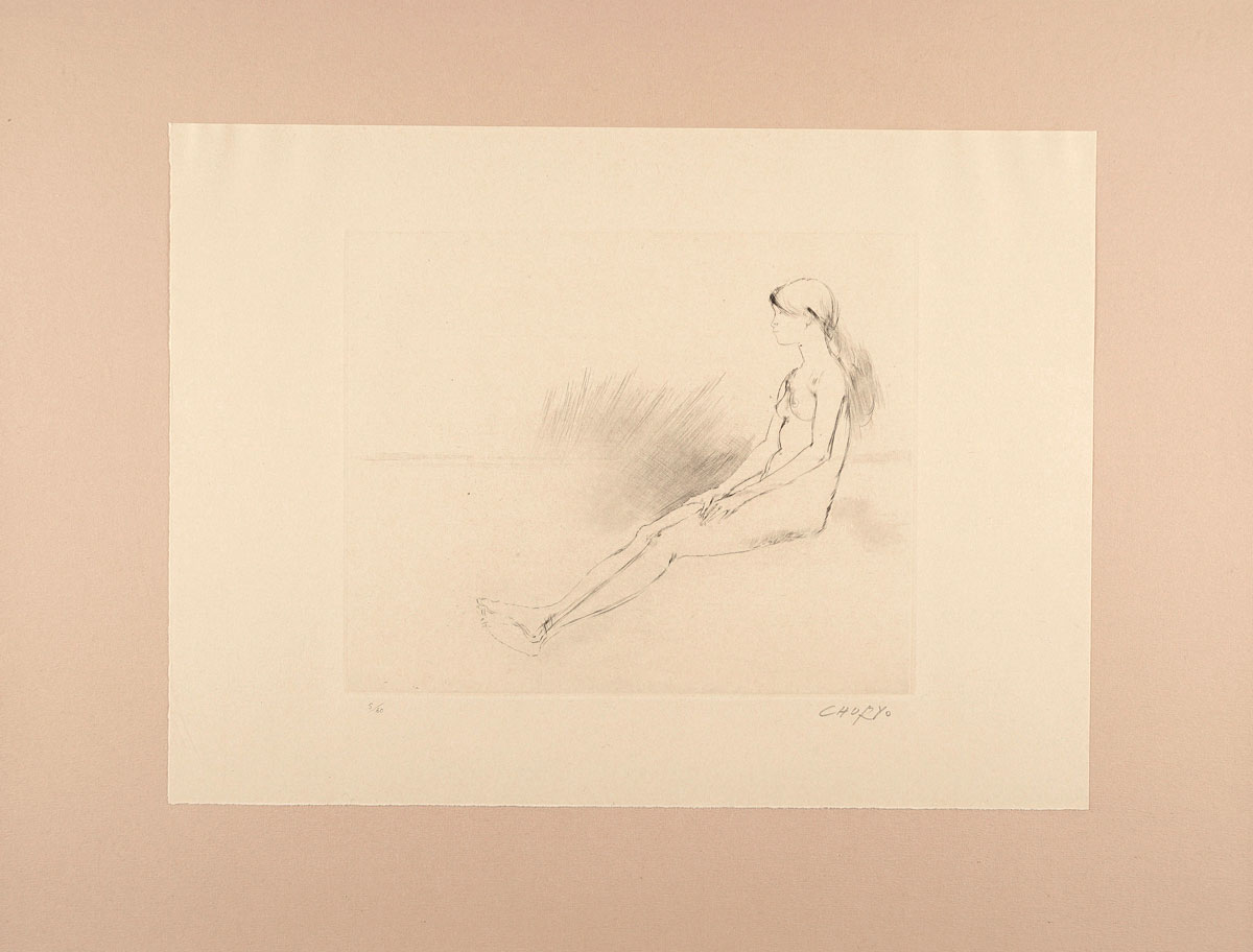 Sato Churyo “Sitting Nude Woman”