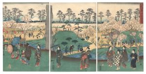広重初代「浅草金龍山奥山花屋敷」