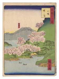 広重二代「諸国六十八景　大隅 桜しま」