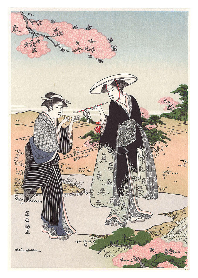 俊満「桜下の喫煙図【復刻版】」