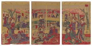芳虎「新吉原梶田楼遊会ノ図」