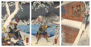 芳員「忠信吉野山ニ忠戦ノ図」