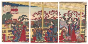 広重三代「芝公園紅葉館楼上之真図」