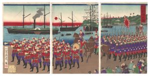 芳虎「官軍勝利凱陣の図」
