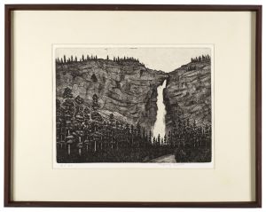 Tagawa Suiho / Canadian rockies waterfall(A)