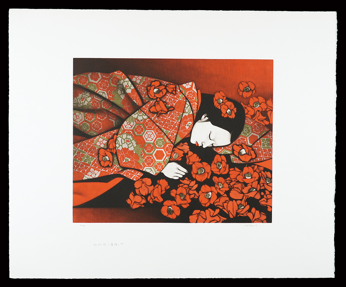 Saito Kaoru “Crimson Mirage (Falling Camellia)”