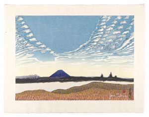 Sekino Junichiro / Eight Views of Chofu / Mount Fuji from Tamagawa