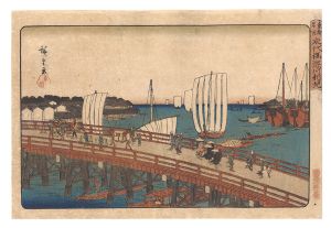 広重初代「東都名所　永代橋深川新地」