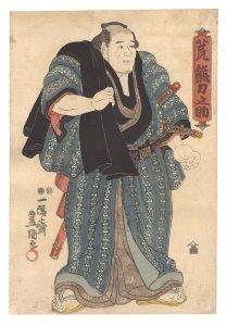 Toyokuni III / Sumo-e: Arakuma Rikinosuke [相撲絵　荒熊力之助]