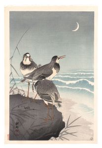 波に千鳥