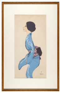 高沢圭一「青い着物の女」