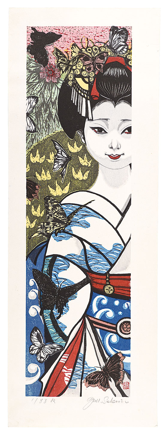 Sekino Junichiro “Twelve Months of Maiko / April: Butterfly”