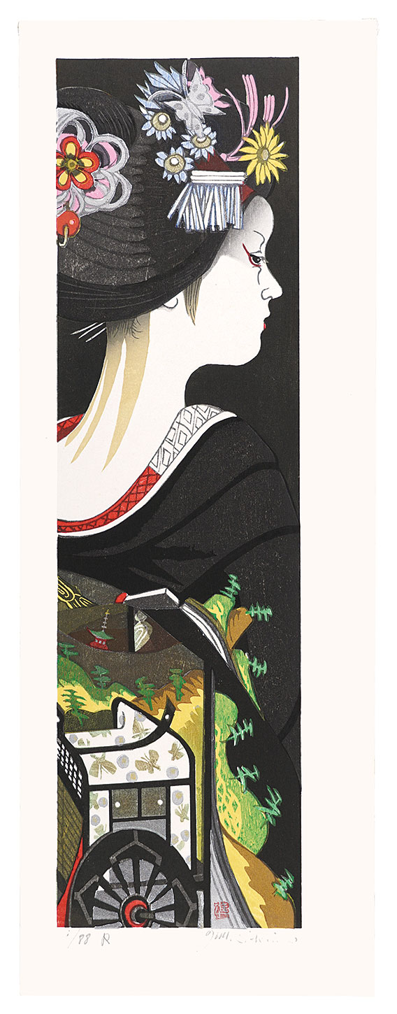 Sekino Junichiro “Twelve Months of Maiko / January: Court Carriage”