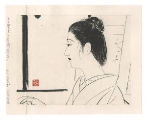 堂本印象「自筆画稿　沈丁花」