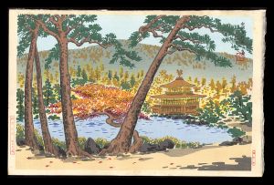 Tokuriki Tomikichiro / Temple of the Golden Pavillion in Autumn